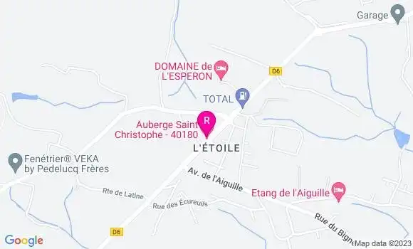 Localisation Auberge Saint Christophe