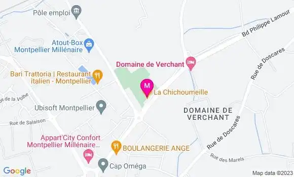 Localisation Restaurant  La Chichoumeille