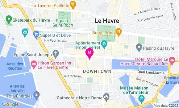 Localisation Restaurant Bar Le Sublim