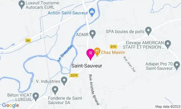 Localisation Pizzeria Chez Maxim