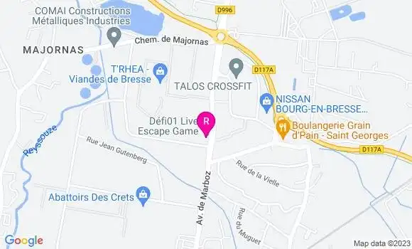 Localisation Restaurant  La Goujonnette