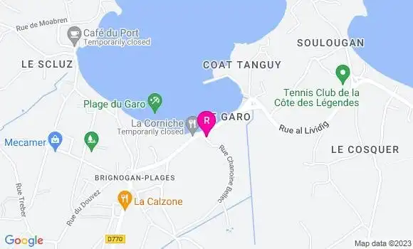 Localisation Restaurant  La Corniche