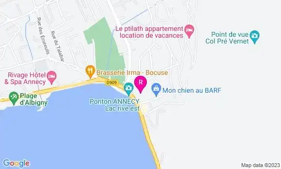Localisation Restaurant  Casablue