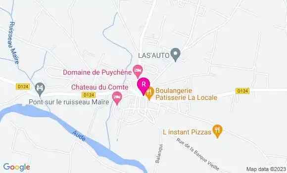 Localisation Restaurant Bar Le Mazet