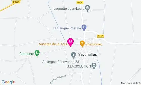 Localisation Auberge de la Tour