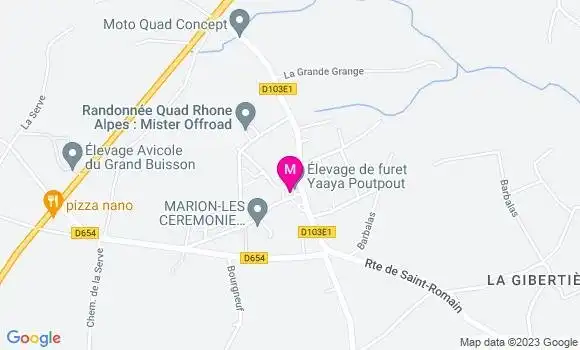 Localisation Restaurant  La Table de Saint Jean