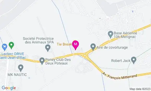 Localisation Restaurant  Le Tie Break