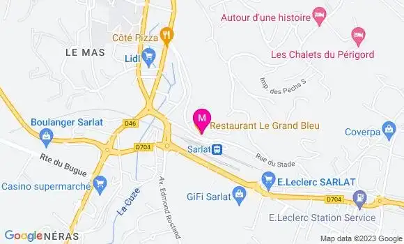 Localisation Restaurant Gastronomique Le Grand Bleu