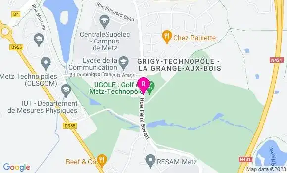 Localisation Le Restaurant du Golf