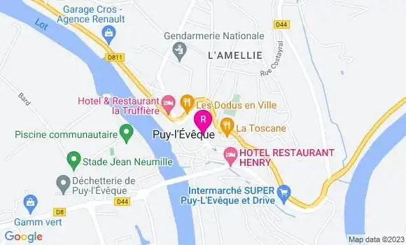Localisation Restaurant  Le Médiéval