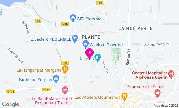 Localisation Restaurant  Le B13