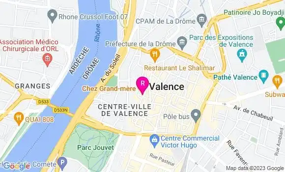 Localisation Restaurant  Chez Grand Mère