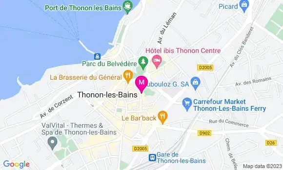 Localisation Restaurant  Le New Club