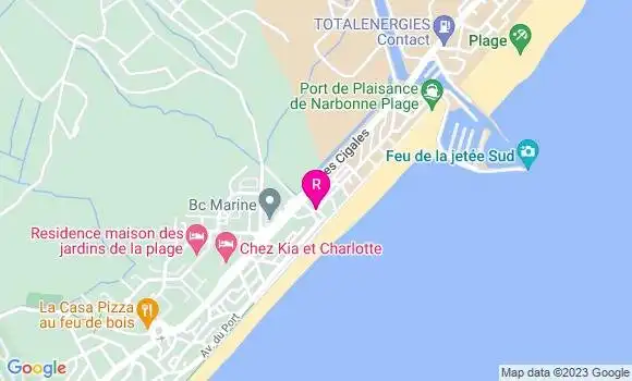 Localisation Brasserie de la Mer