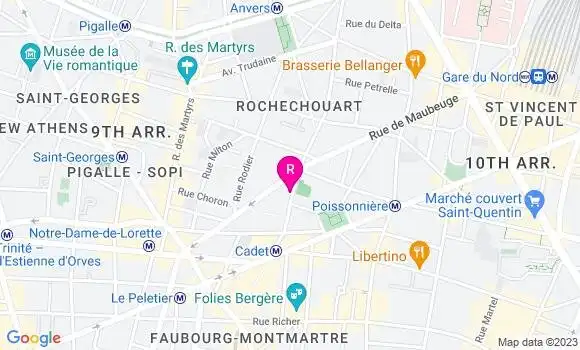 Localisation Restaurant  Dames de Granvelle