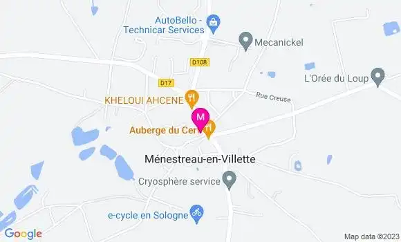 Localisation Restaurant  Le Relais de Sologne