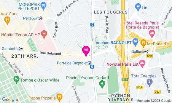 Localisation Restaurant  Le Vingtieme