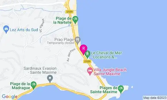 Localisation Restaurant  Mario Plage
