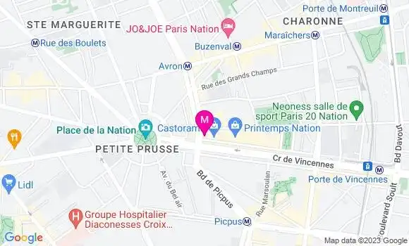 Localisation Café Le Terminus Nation