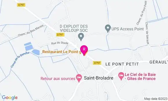 Localisation Restaurant le Point G