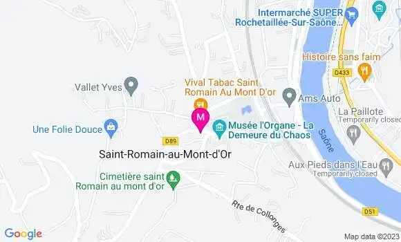 Localisation La Taverne de Dada