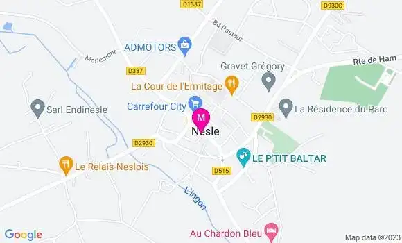 Localisation Restaurant Bar Le Neslois