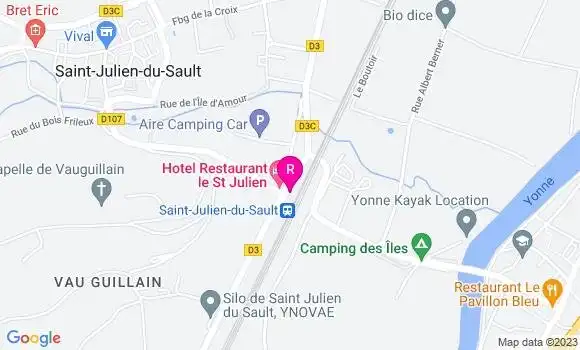 Localisation Bar Restaurant de la Gare
