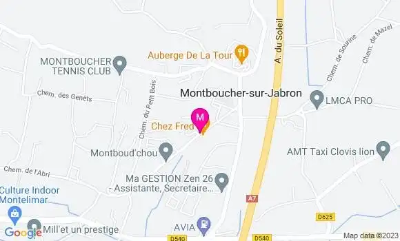 Localisation Restaurant  Chez Fred