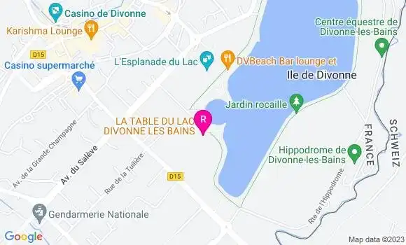 Localisation Restaurant  Le Rectiligne