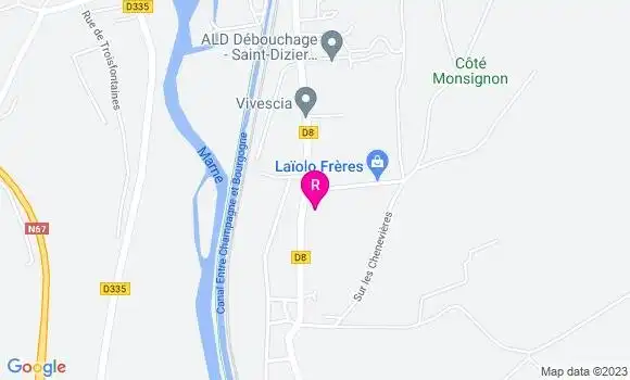 Localisation Restaurant  La Pizzerie