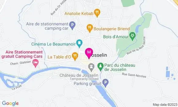 Localisation Restaurant  Le Guethenoc