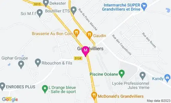 Localisation Restaurant Bar Le Pullman