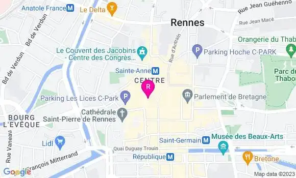 Localisation La Crêperie Rennaise