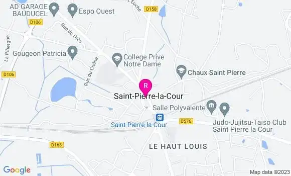 Localisation Crêperie La Petite Cour