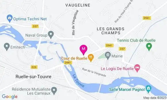 Localisation Restaurant  La Cour Wilson