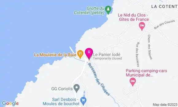 Localisation Restaurant  La Moulerie de la Baie