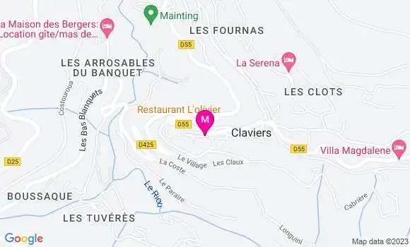 Localisation Restaurant  L