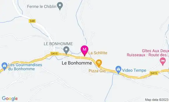 Localisation Restaurant  La Schlitte