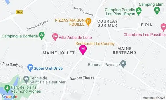 Localisation Restaurant  Le Courlay
