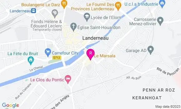 Localisation Restaurant  Le Marsala