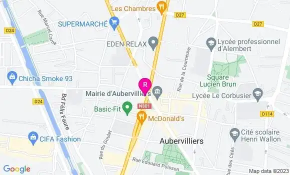 Localisation Restaurant  Le New Victor Hugo