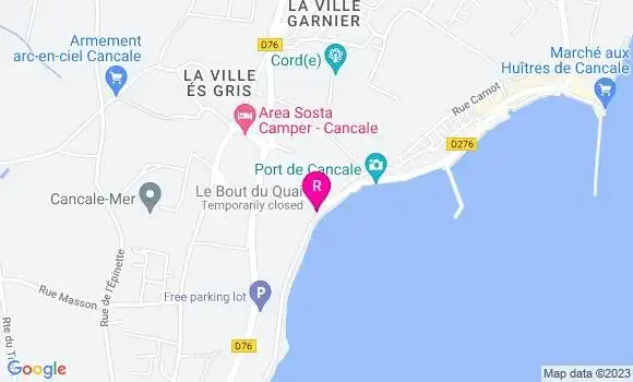 Localisation Restaurant  Le Bout du Quai
