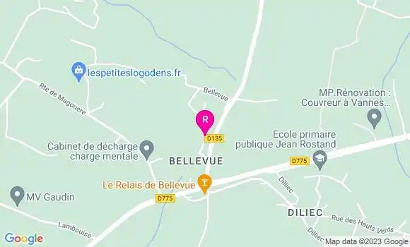 Localisation Restaurant Bar Le Relais de Bellevue
