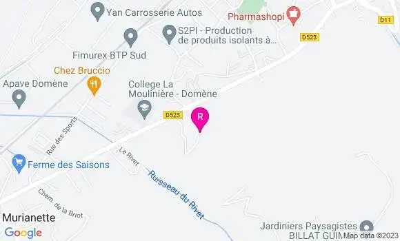 Localisation Restaurant  La Domeneraie