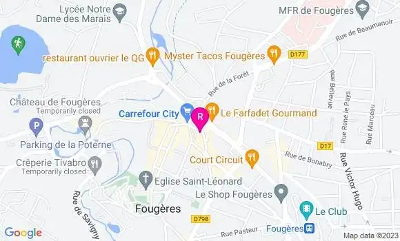 Localisation Restaurant Bar Le Café de Paris