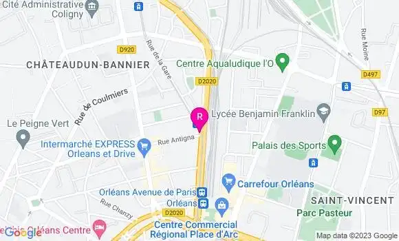 Localisation Restaurant  La Locomotive