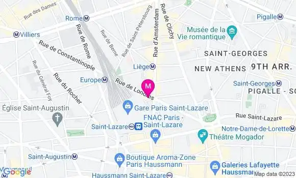 Localisation Restaurant  Terrasse Saint Lazare