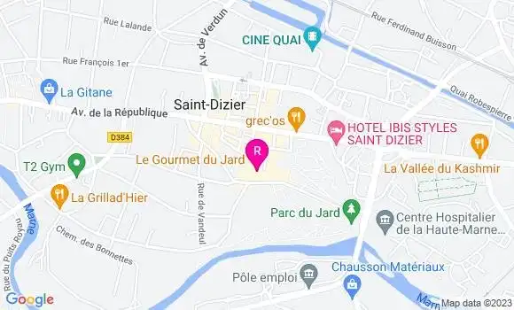 Localisation Restaurant  Le Gourmet du Jard