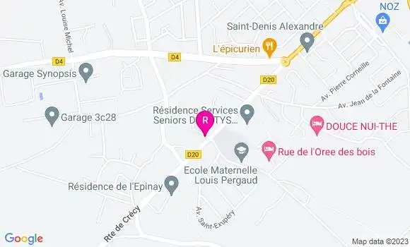 Localisation Restaurant  O Cinq Sens