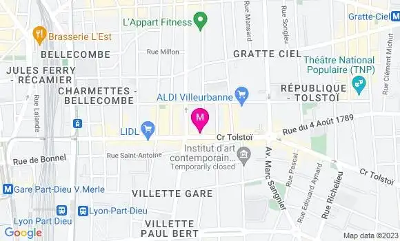 Localisation Restaurant Bar Le 305